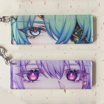 Breloques acryliques personnalisées avec pupilles translucides | Acrymee