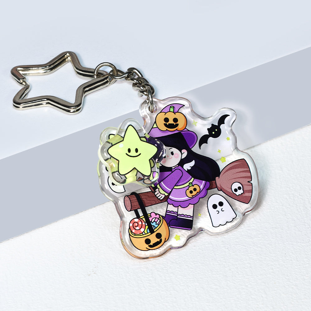 Custom Acrylic Spinning Keychains