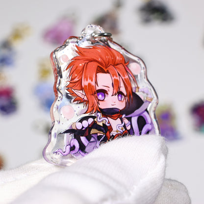 Custom Epoxy Glitter Acrylic Keychain Art Ideas Epoxy Acrylic Charms
