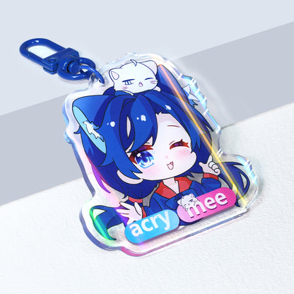 Custom Front Side Rainbow Keychain