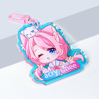 Custom Front Side Rainbow Keychain