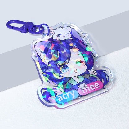 Custom Holographic Keychains | Acrymee