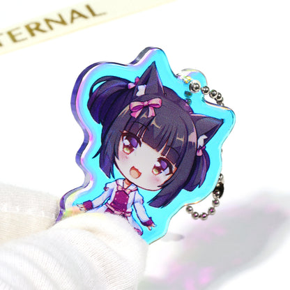 Custom Rainbow Acrylic Keychains/Charms Bulk