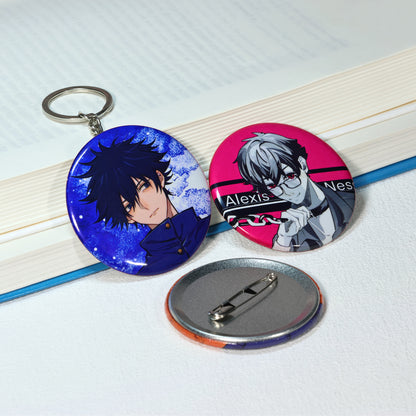Custom Plush Button Pins（ Round Badges）