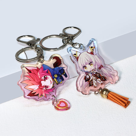 Custom acrylic double hanging pendants