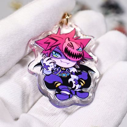 Custom Epoxy Glitter Keychain