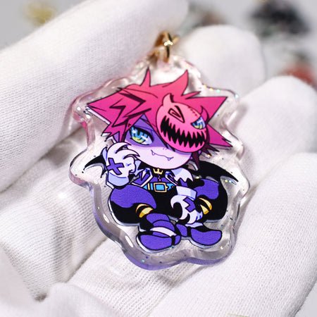 Custom Epoxy Glitter Keychain