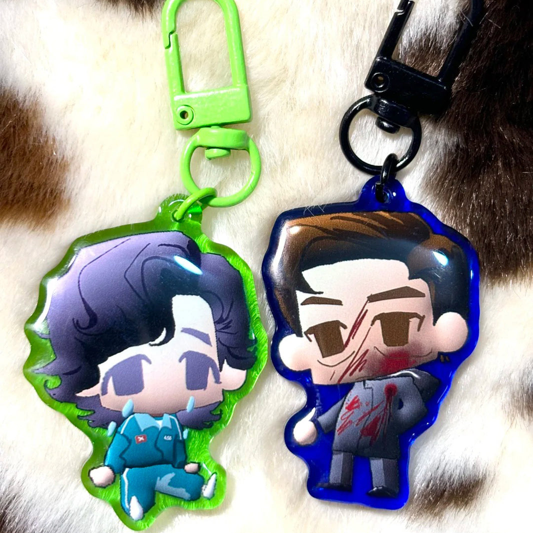 Custom Double Sided Rainbow Keychain