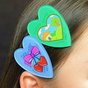 Pince à cheveux acrylique personnalisée