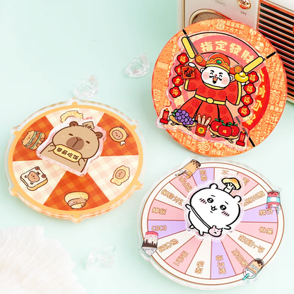 Custom Acrylic Double Layer Spinning Fridge Magnets