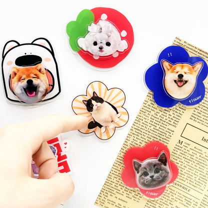 Custom Acrylic Double Layer Spinning Fridge Magnets