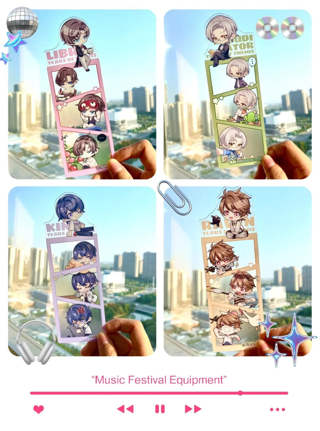 Custom acrylic thin bookmark