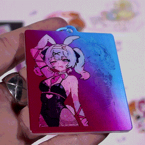 Porte-clés lenticulaire personnalisé | Breloque en acrylique à effet 3D et mouvement