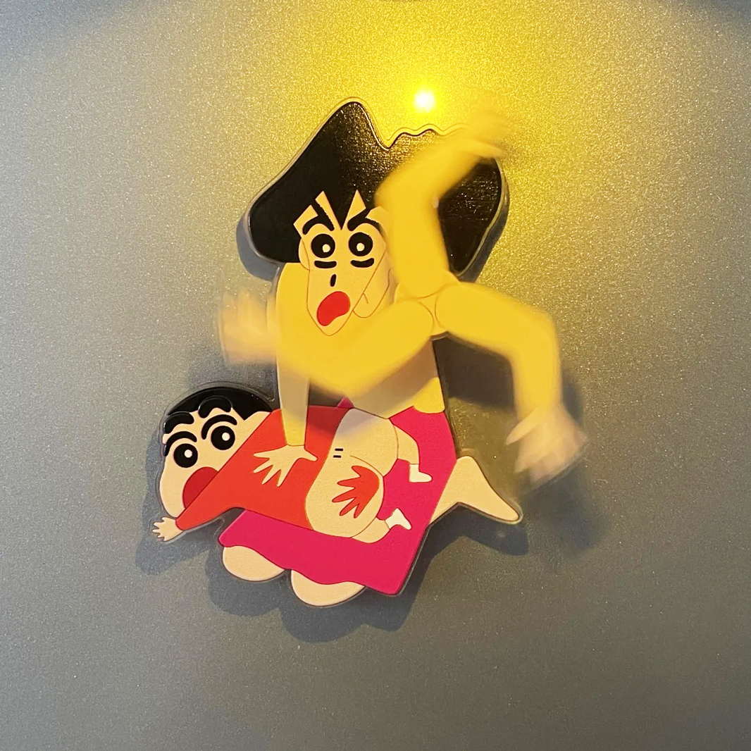 Custom Acrylic Double Layer Spinning Fridge Magnets