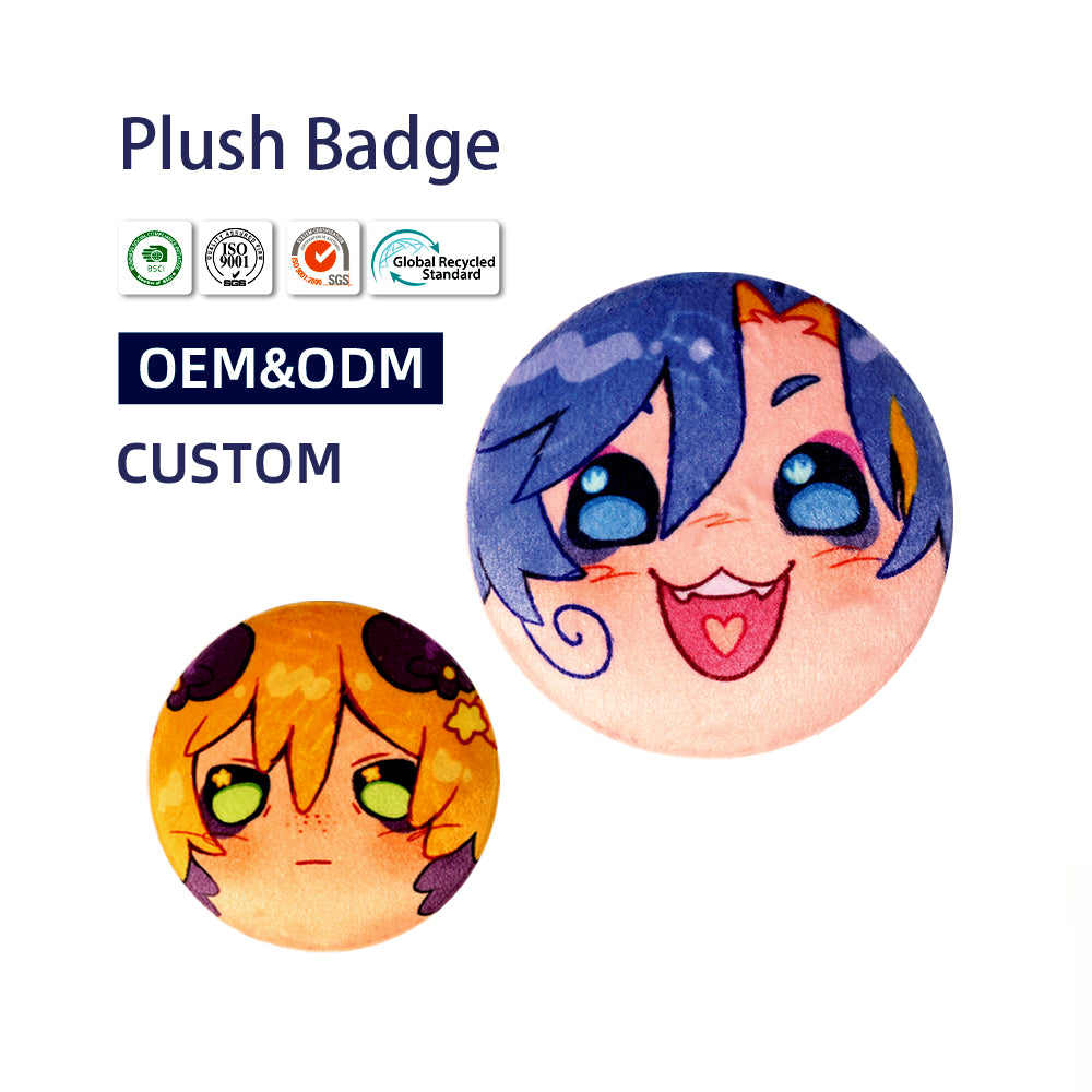 Custom Plush Button Pins