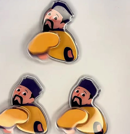 Custom Acrylic Double Layer Spinning Fridge Magnets