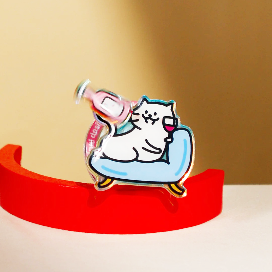 Custom Acrylic Spinning Keychains