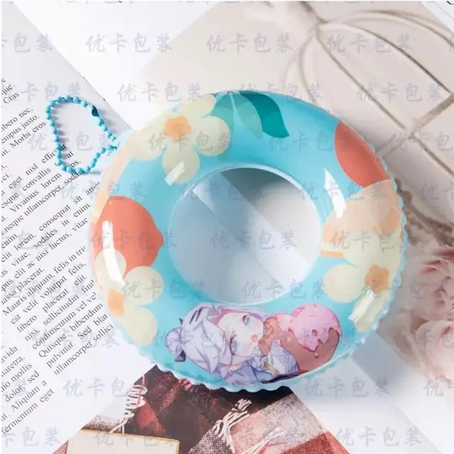 Custom Swimming Ring Keychain